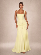 Romilly Ruched Split Maxi Dress